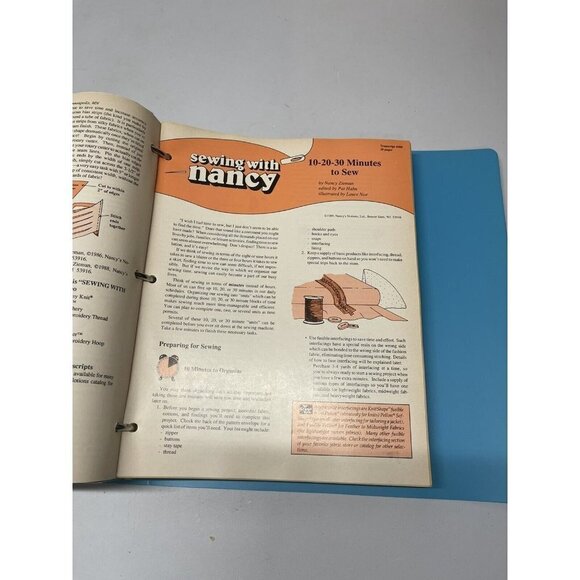 Sewing With Nancy Series In Binder Hard To Find - Picture 10 of 16